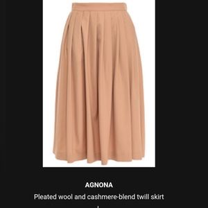 Agnona pleated skirt